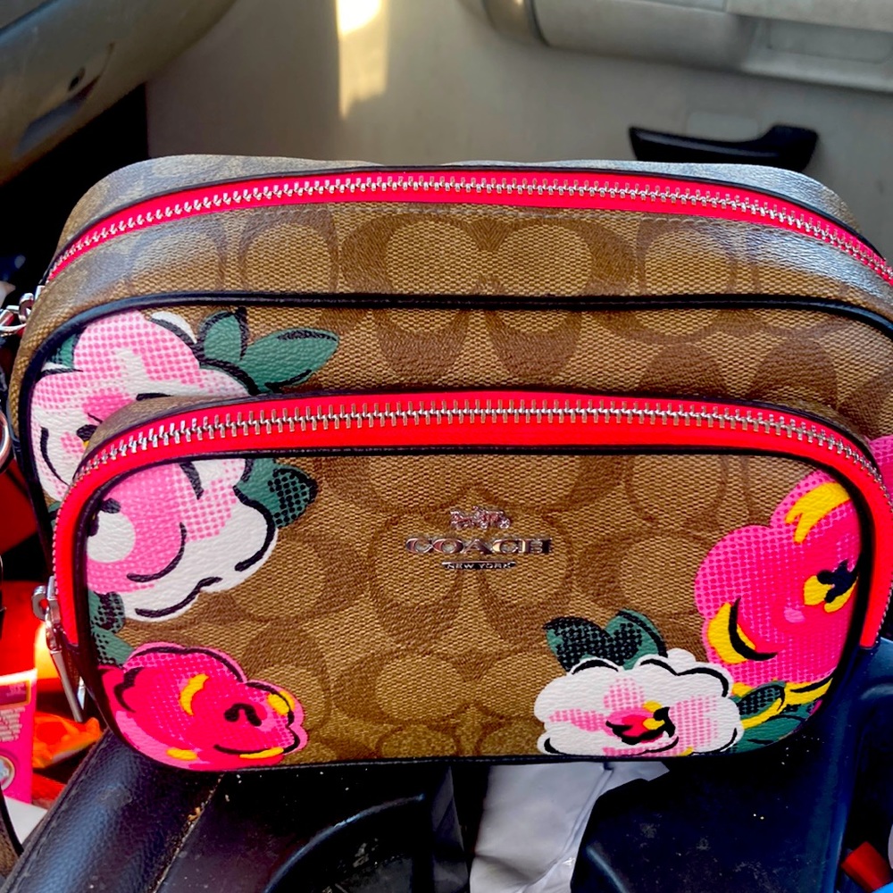 Small Coral Coach Purse